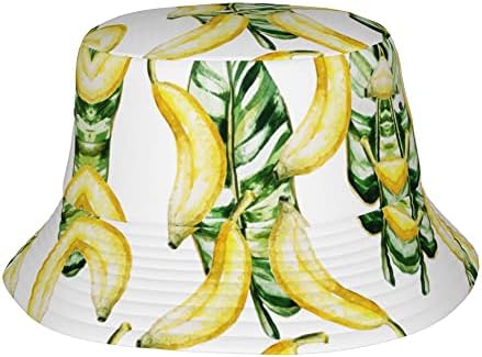 Bananas Bucket Hat for Women Men, Outdoor Sun Fishing Hat, Cute Fisherman Cap, Summer Beach Trendy Headwear
