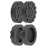QUARKZMAN Almohadillas Antivibración para Lavadora, 4 piezas de Silicona con 19 Ventosas Fuertes para Evitar que la Lavadora y Secadora se Muevan (Negro, Diámetro de 2.5 pulgadas)