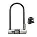 Kryptonite KryptoLok コンボ バイク Uロック 盗難防止 セキュリティ 12.7mm スチールシャックル 4桁のリセット可能な組み合わせ U字型 ブラック