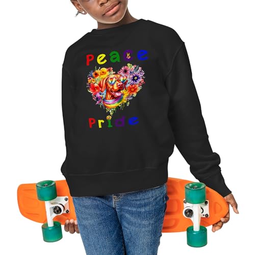 Peace Love Pride Dog with Rainbow Sunglasses LGBT LGBTQ+ Adult Youth T-Shirt Hoodie Sweatshirt4