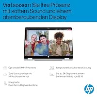 HP OmniBook 5 Flip 14-fp0254ng 2 in 1 Convertible Laptop, 14 Zoll 2K-Touchscreen (1920 x 1200), Intel Core i5-1334U, 16 GB RAM, 512 GB SSD, QWERTZ, Windows 11 Home, Silber – Ansicht 5