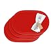 Produktbild Westmark Tischsets/Platzsets, 4 Stück, 45,5 x 29 cm, Vinyl, Rot, Saleen Edition: Fun