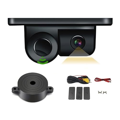 Generic KaberMisr 2020 2 in 1 Rear View Camera with Parking Sensors and 170 Degree Parking Radar id:10515