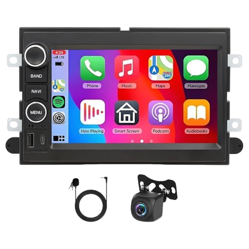 Image of 4+64G Android 14 Car Radio Stereo for Ford F150 2004 2005 2006 2007 2008, 4 Core 7 inch IPS Touch Screen Car Stereo for Ford F150 Wireless Carplay Android Bluetooth GPS Backup Camera WiFi DSP SWC FM /RDS