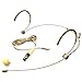Microdot 4016 Headset Headworn Microphone For SHURE Wireless System - Detachable Cable With Mini XLR Ta4f Connector - Omidirectional Mic