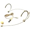 Microdot 4016 Headset Headworn Mic for SHURE Wireless System - Detachable Cable with Mini XLR Ta4f Connector - Omidirectional Mic