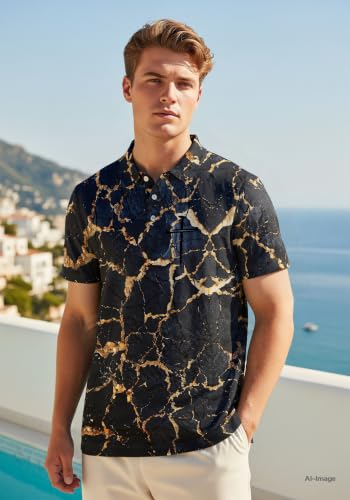 Camiseta polo para hombre, estampado de cruz y fe, manga corta, diseño gráfico cristiano integral, corte regular miniatura 3