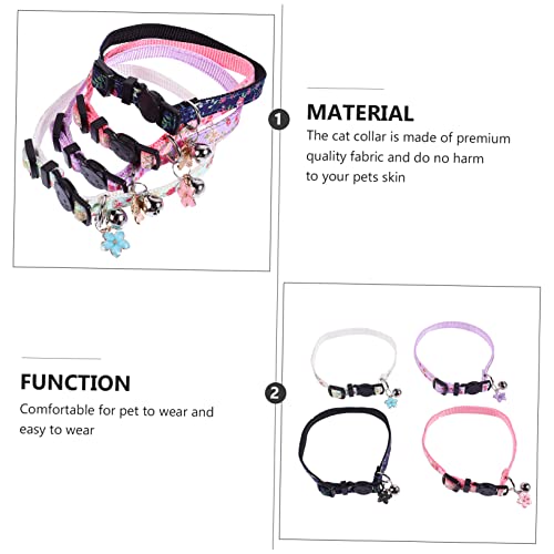 Collier pour chat de sécurité respirant et durable 4pcs - 6