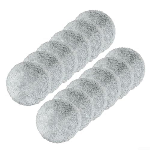 Drivstraw for Liectroux YW610, HCR-10 and HCR-09 Robot Window Cleaning Cloths, 12-Pack Washable Replacement Pads for Automatic Window Cleaner