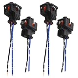 Wakauto 4pcs Injector Adapter and Connector Car Nozzle Plug High Efficiency Heat Resistant Easy