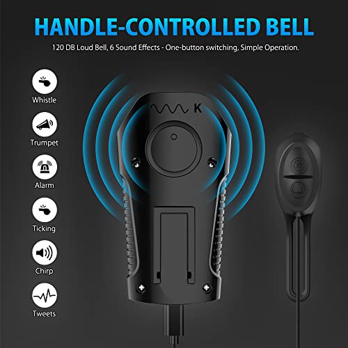 image for VLOXO Bike Speedometer with Bike Light Set, IPX7 Waterproof Bike Odome