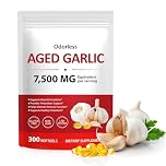 Aged Garlic Extract Softgels 300 Count | Odorless, 7500mg Equivalent per Serving | 15:1 Concentrated Formula for Heart, Immune & Daily Wellness Support | Non-GMO, Vegan, Gluten-Free, 5 Month Supply