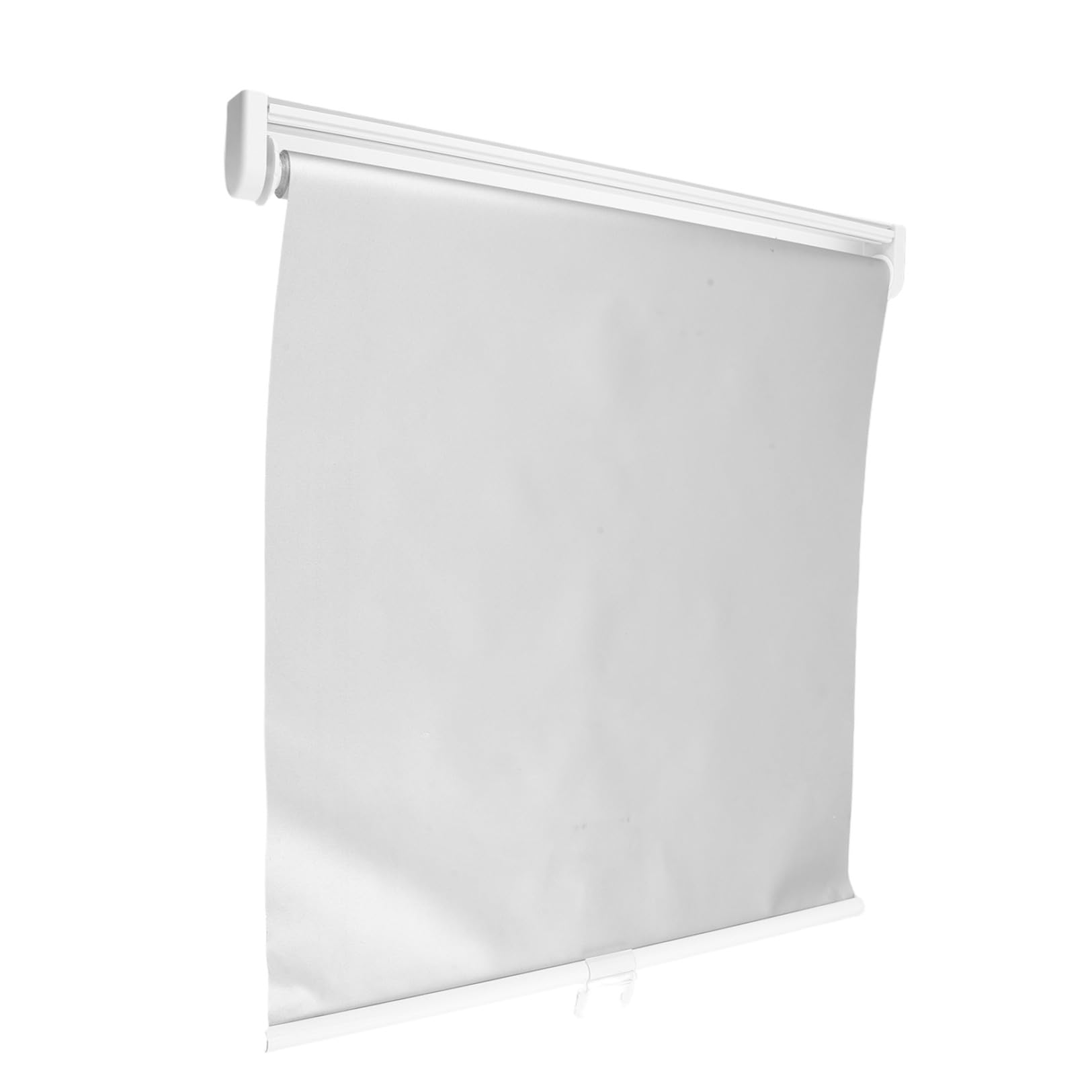 Uonlytech Tenda Rullo Oscurante senza Fili Bianca in Poliestere e Metallo, Protezione Uv, Facile Installazione, per Porte e Finestre, Casa Ufficio