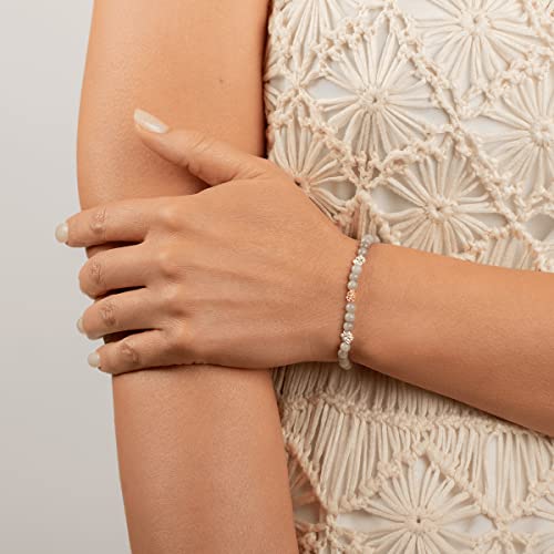 KARMA AND LUCK - Limitless Potential - Abundance & Prosperity Burmese Women's Real Jade 925 Sterling Silver - 18K Gold Plated Triple Lotus Charm Stretch Bracelet Handmade in Bali3