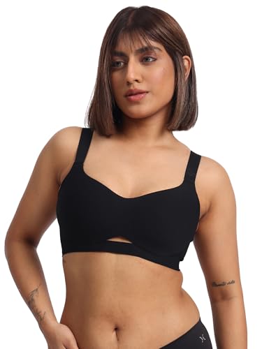Image of Everyday Seamless T Shirt Bra for Women | Full Coverage,Wire-Free and Soft Padded Bra | Wide Straps Provides Gentle Lift and Support | Smart Airflow Reduce Underboob Sweat Perfect Cup Sizes A,B,C