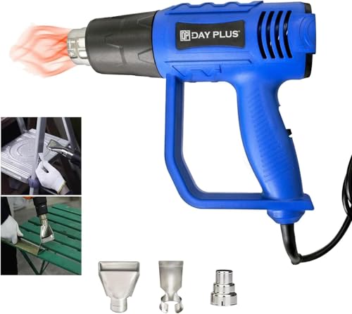 Image of 2000W Heat Gun Banas Professional Hot Air Gun Electric Heater 300℃-600℃ Temperature Control with 2-Temp Settings, Double Insulation Protection, 4 Nozzles (2-Gear Temperature Control)