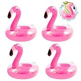Design original: Chaque porte-canette est formé comme un flamant rose, avec des couleurs vives et un effet pailleté qui peut briller joliment à la lumière du soleil.