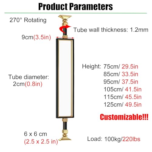 Balustre d'escalier carré kit complet vis supports métal extérieur