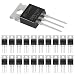 Coliao 20pcs IRFZ44N MOSFET 49A 55V IRFZ44 MOSFET Transistors IRFZ44NPBF N-Channel Rectifier Power Transistor Rectifier 3-Pin TO-220