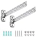 ASHOP Wall Mount Clothes Hanger Rack Wall Clothes Hanger Stainless Steel Clothes Hooks with Swing Arm Holder Closet Organizers and Storage 2 Pack