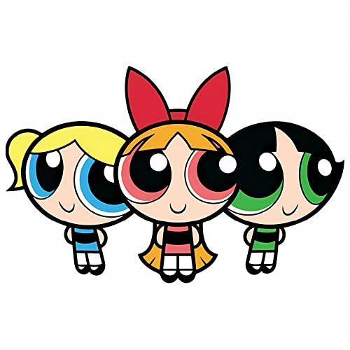 Three Powerpuff-Girl Car Sticker Funny Decal Vinyl Sticker For Cars/Laptops #TOP4