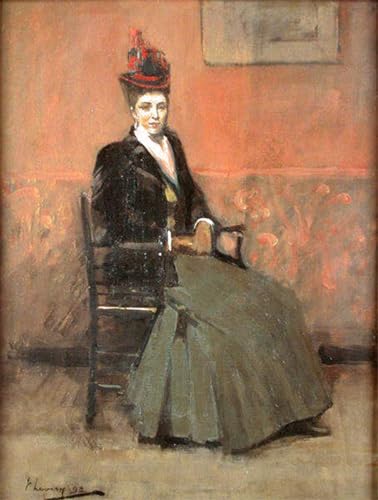 Art tableau Lavery pour habiller un grand mur vide toile Mme Jean Macintyre 60x90cm