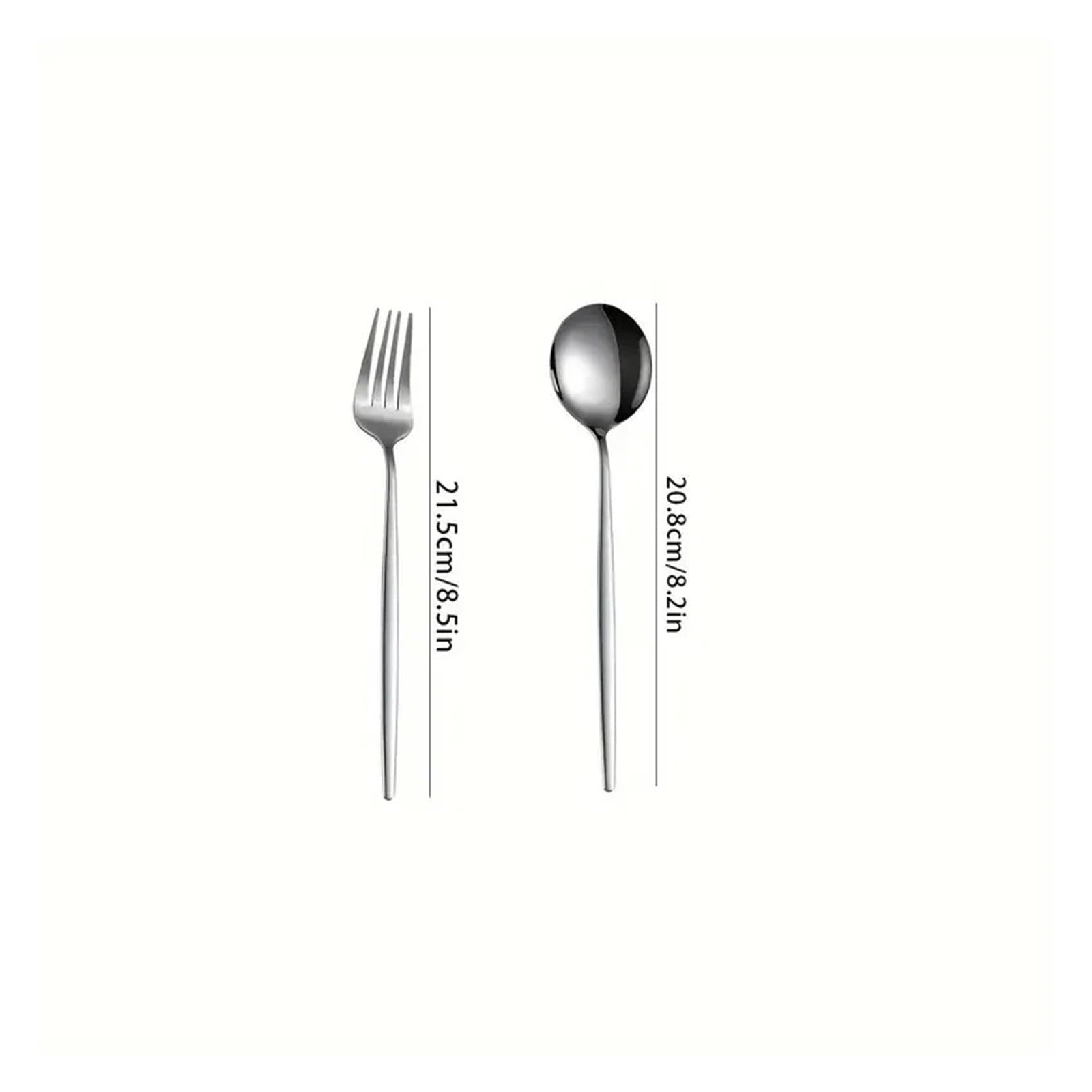 Juego de cubiertos de acero inoxidable de 16 piezas, apto para cocina, restaurante, fiesta