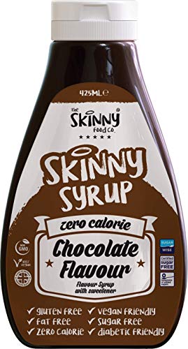 The Skinny Food Co SIRUP - Kalorienfreier Sirup ohne Zucker, ohne Kalorien, ohne Schuldgefühle - Perfekt zu jeder Diät - 425ml (Chocolate-Schokolade)