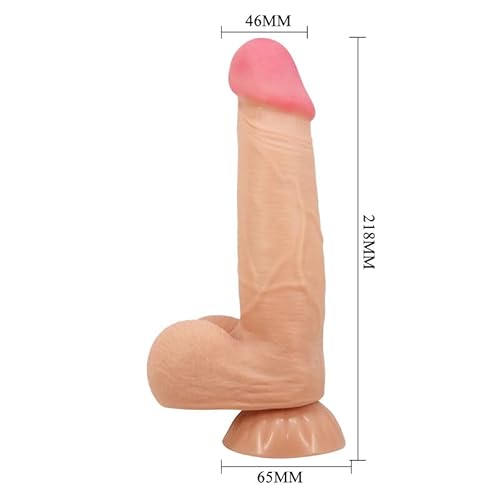 Dildo Realista Piel Deslizante 21.8 Cm - 3