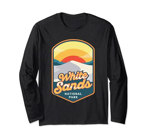 White Sands New Mexico Parco Nazionale degli Stati Uniti Vintage Regalo Maglia a Manica