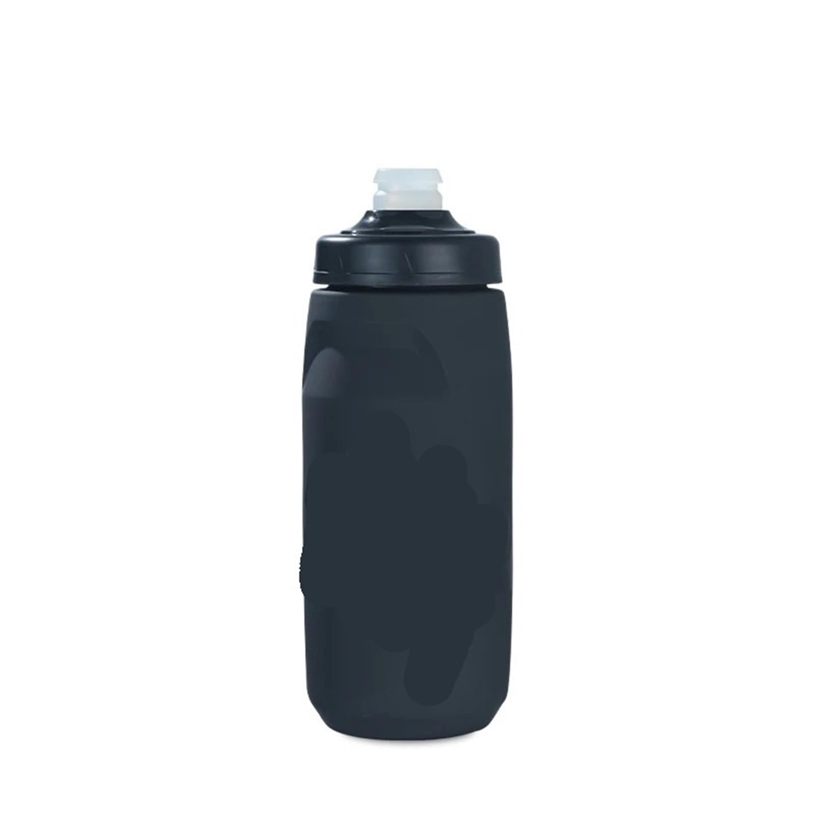QuxetlRyz Sports Water Bottle Cycling Water Bottle Leak-proof Squeezable Taste-free BPA-free Plastic Camping Hiking Sports Bicycle Kettle(Black 620ML)