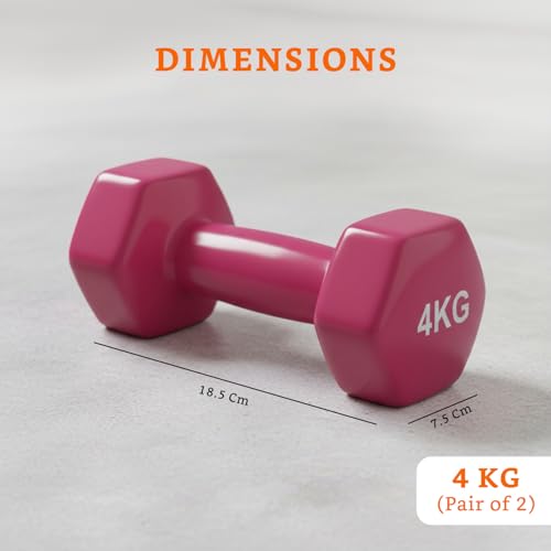 Image of Amazon Brand - Solimo Vinyl Dumbbell