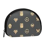 ジョジョの奇妙な冒険 ミニ小銭入れ 半円型 本シェル型収納袋 薄型 人気 大さい財布 ラウンドファスナー おしゃれ レザー 財布 通学 通勤 軽量 携帯に便利である 男女通用