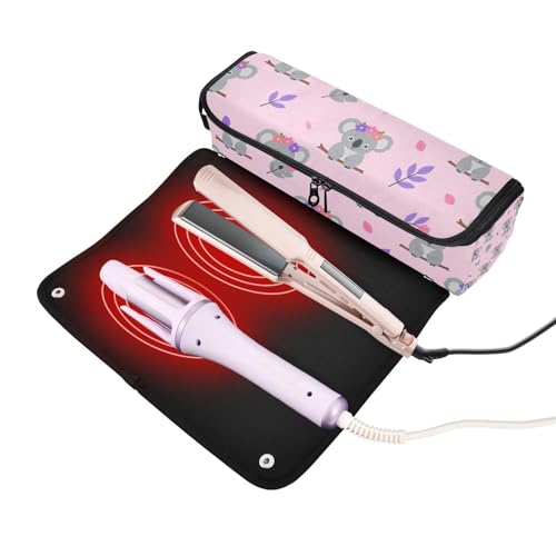 Bolso de viaje resistente al calor para herramientas de cabello miniatura 2