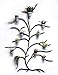 Martha Stewart Metal Tree w/Pots Wall Planter, Black