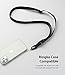 Ringke Lanyard Strap [One-Touch Buckle] Designed for Camera Strap and Phone Strap, Adjustable Sturdy Universal Neck Strap Compatible with Camera and Phone Case - Black