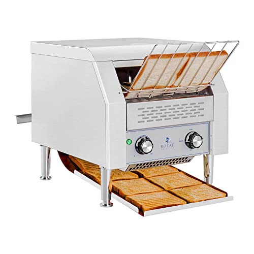 Royal Catering - RCKT-1940 - Doorloop Toaster Roestvrij Staal Professionele Broodtoaster 7 Standen 2200 W met… - Afbeelding 5