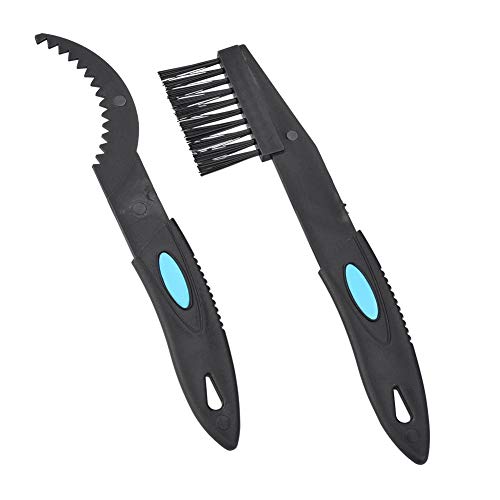 Sprocket Cleaning Brush Cassette Plastic Black 2Pcs Chain Crank Sprocket Cleaning Tool Washing Brushes Tackle Kit sory