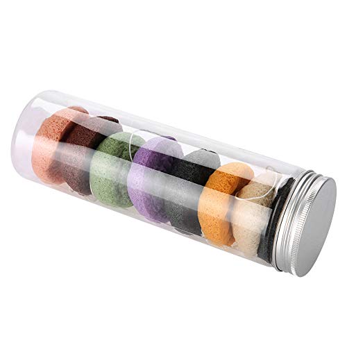 Esponja facial Konjac, Esponja facial Konjac preciosa Facial orgánico para el cuidado de la piel para exfoliación hipoalergénica y limpieza profunda de poros 8 piezas - imagen 2