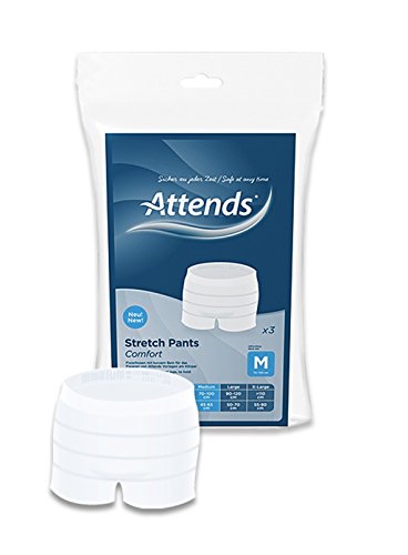 Attends Stretch Pants Comfort, Größe M, Fixierhose für Inkontinenzvorlagen, 3 St