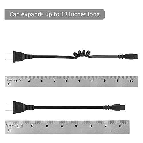 Stun Gun Charger Cord Compatible With Vts-T03, Vts-195; Police 305, Police 928-58, Avenger, Guard Dog Security, Jolt, Stun Master And Most Other Stun Guns (One Long And One Short) #TOP4