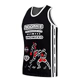 ROOMAIF - Canottiera Boxe - Boxing Vest Gym Training - Canottiera Boxe Thai IT (Nero, L)