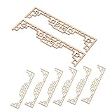 Construction robuste : fabriquées en bois, pièces conservent forme et intégrité, garantissant qu'elles restent un élément fiable de vos projets, décoration de mini maison de poupée, matériaux de modèle de table de sable