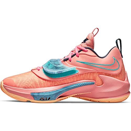 Nike Zoom Freak 3 Crimson Bliss/Thunder Blue para hombre (DA0694 600), Crimson Bliss/Dynamic Turquois, 8.5