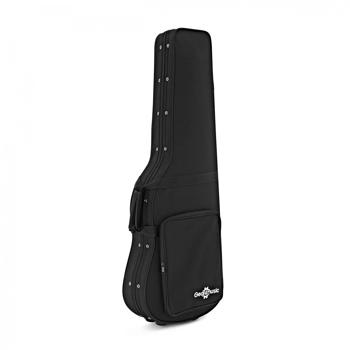gear4music Custodia in schiuma per chitarra elettrica Felt Lined with Straps