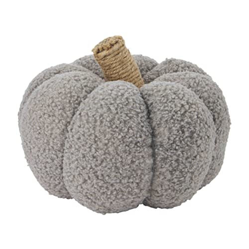 Mud Pie Shearling Pumpkin, Small Table Sitters