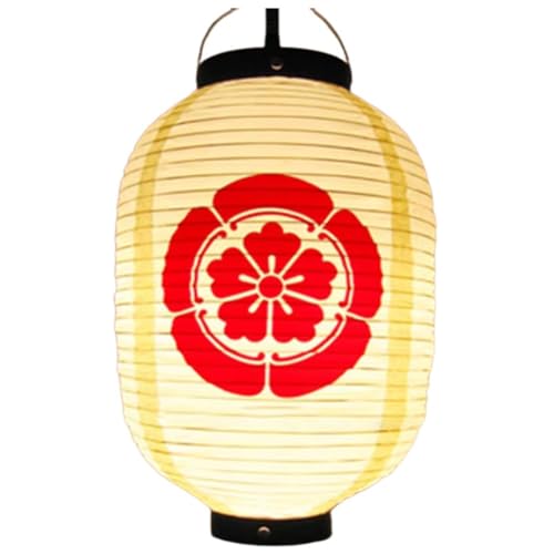 Keuyeo Farol Japonés con Diseño De Flor De Cerezo, Farol Tradicional para Restaurantes Y Bares, Farol Colgante Impermeable, Suministros para Festivales