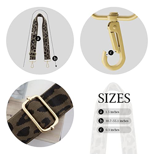 Image of TANOSII Wide Purse Strap Adjustable Replacement Shoulder Crossbody Strap Handbag Strap