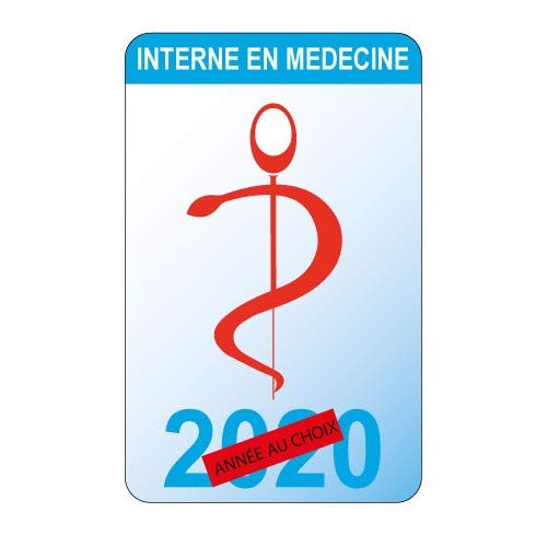 Caducée interne en médecine logo 530 sticker autocollant