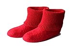 Handmade Hausstiefel Damen gestrickt gefilzt